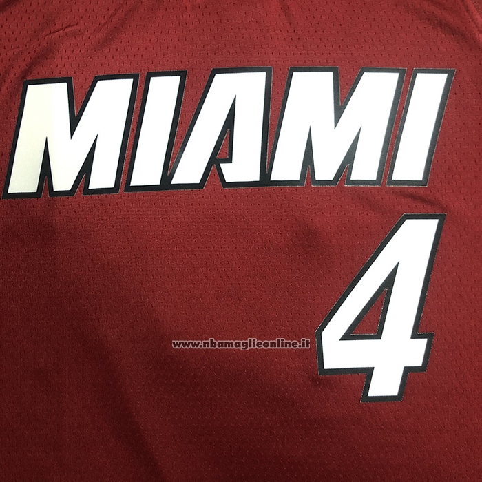 Maglia Miami Heat Victor Oladipo #4 Statement 2020-21 Rosso